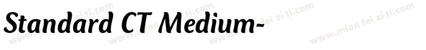 Standard CT Medium字体转换
